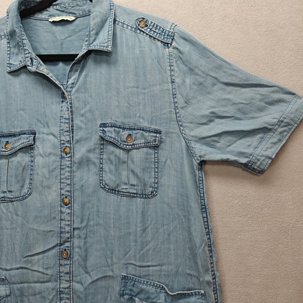 American Eagle Shirt Dress Womens XL Coastal Casual Country Western Minimalist - Picture 9 of 15